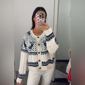Old Navy Fair Isle Cardigan Sweater